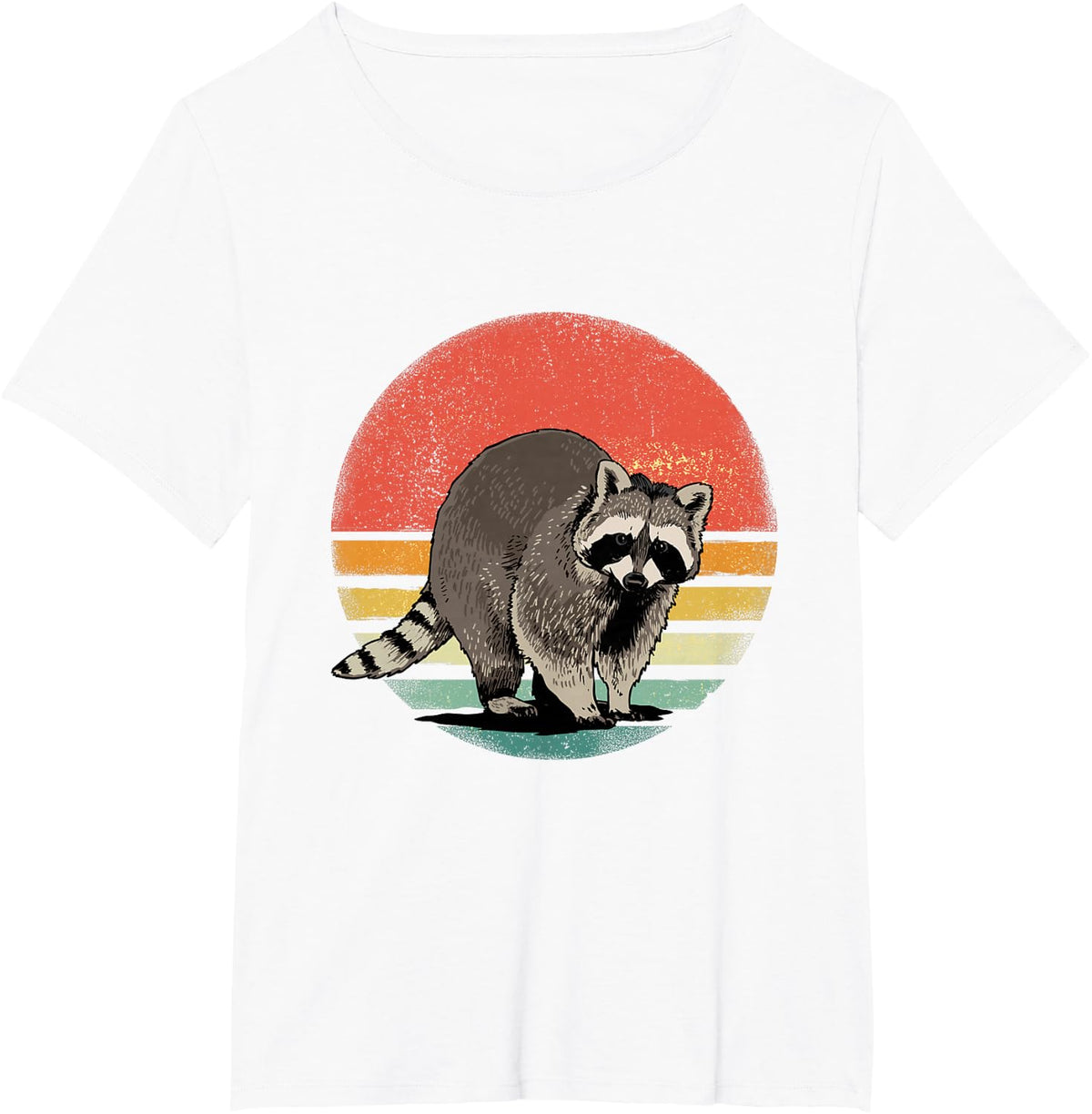 Raccoon Shirt Trash Panda Retro Style Animal Raccoon Lovers T-Shirt - White
