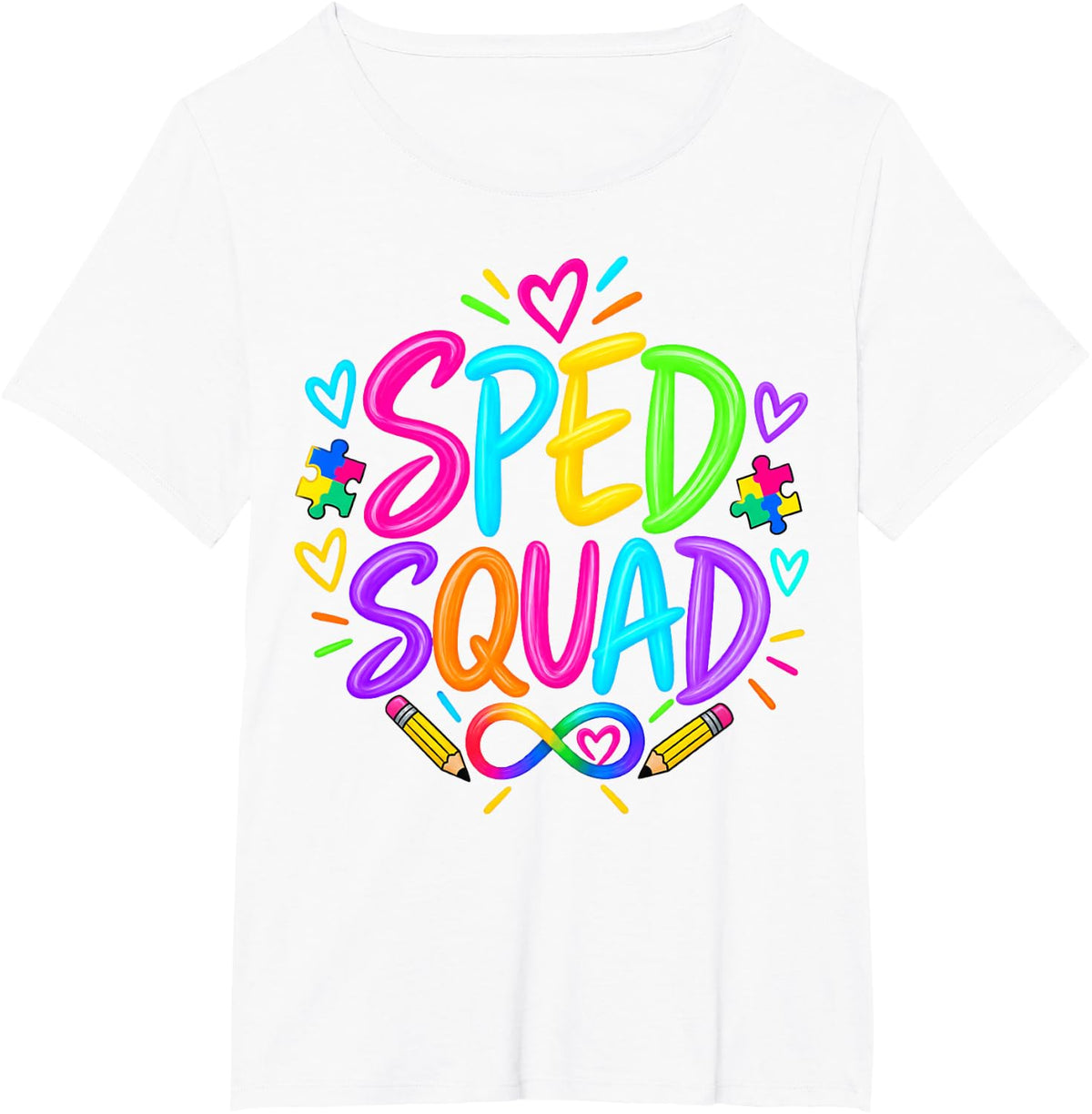 Sped Squad Special Education T-Shirt - White