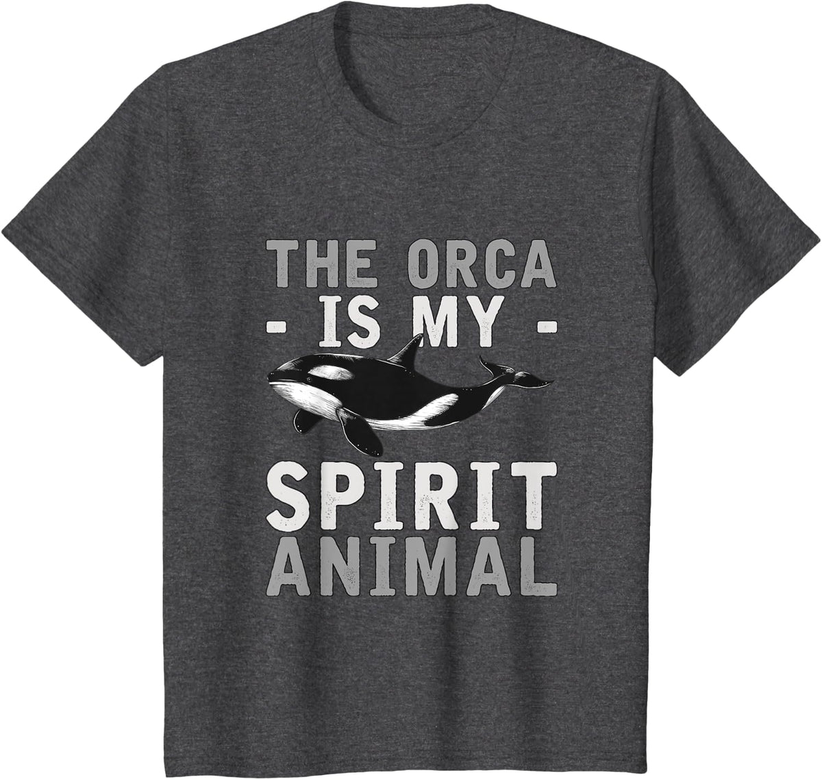 Spirit Animal Ocra Gift Killer Whale T-Shirt - Dark Heather Grey
