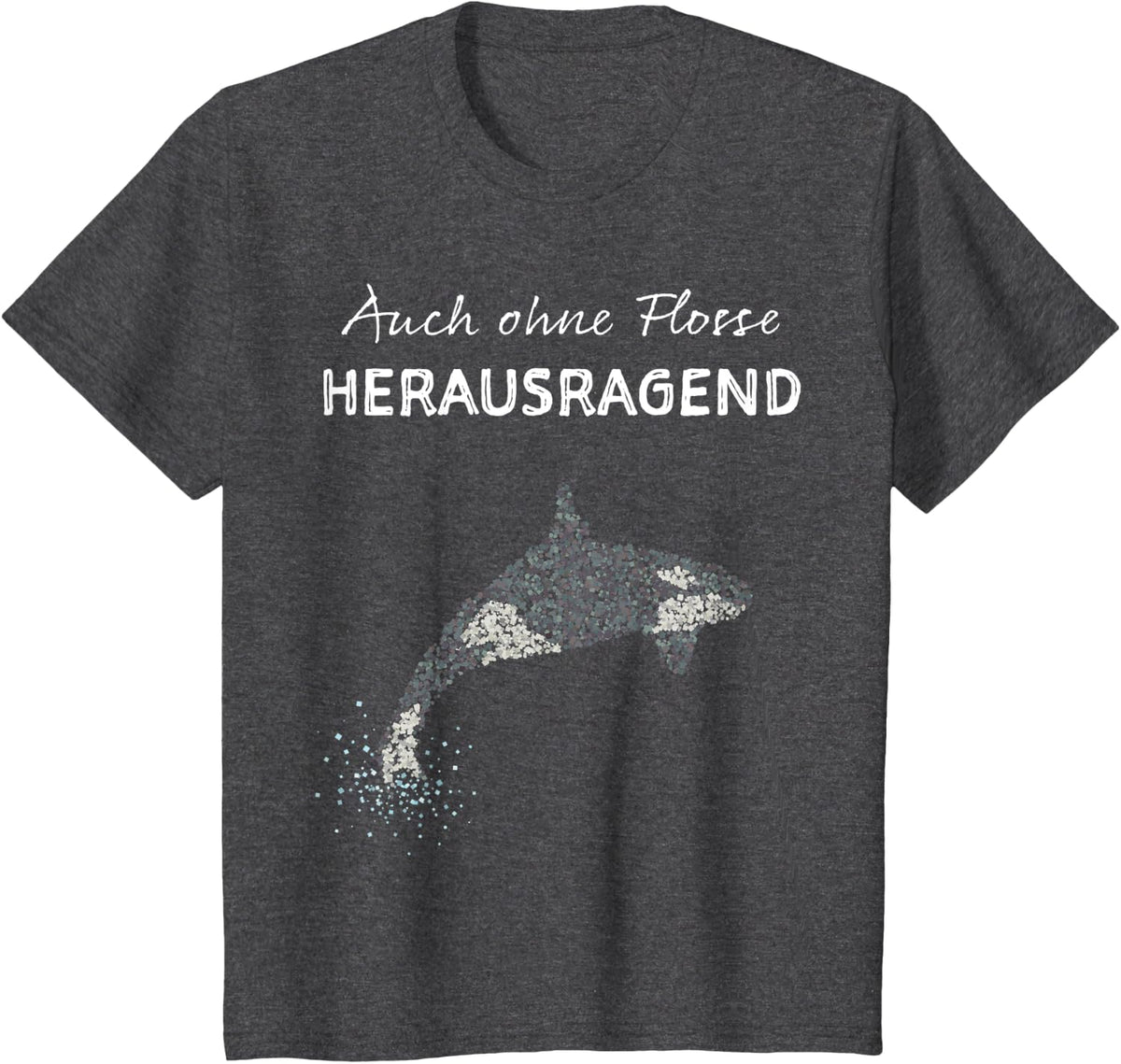Orka Killer Whale Killer Whale Sword Whale Gift T-Shirt - Dark Heather Grey
