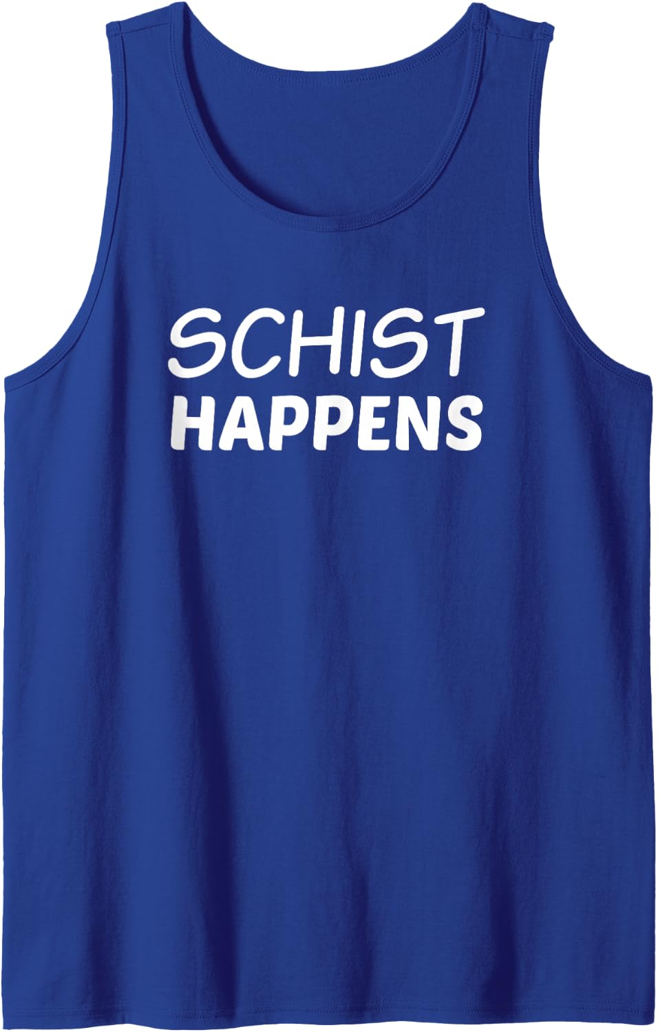 Geology Pun, Funny Geologist, Schist Happens Tank Top - Royal Blue