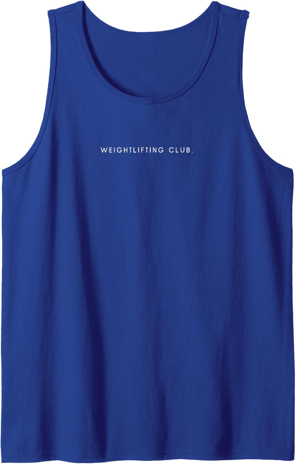 Weightlifting Club Funny Minimalist Saying Sleeveless Tank Top - Royal Blue