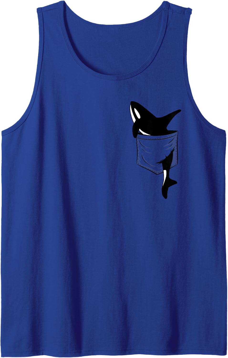 Casual Killer Whale Funny Orca in Your Bag Tank Top - Royal Blue