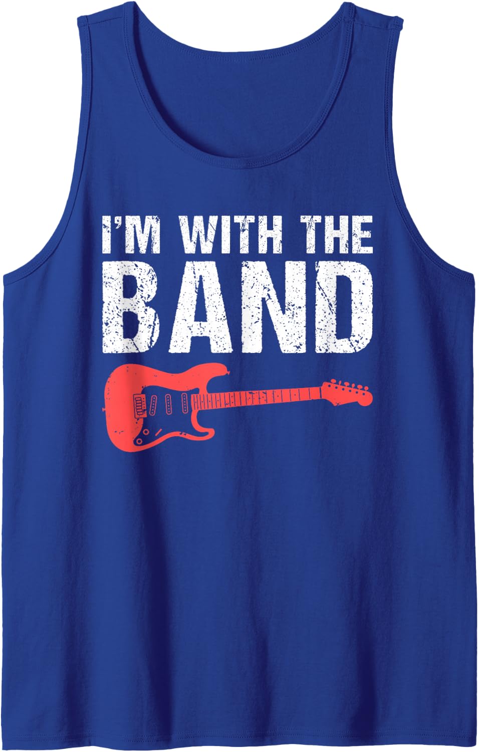 Im with the Band Rock and Roll Rocker Tank Top - Royal Blue