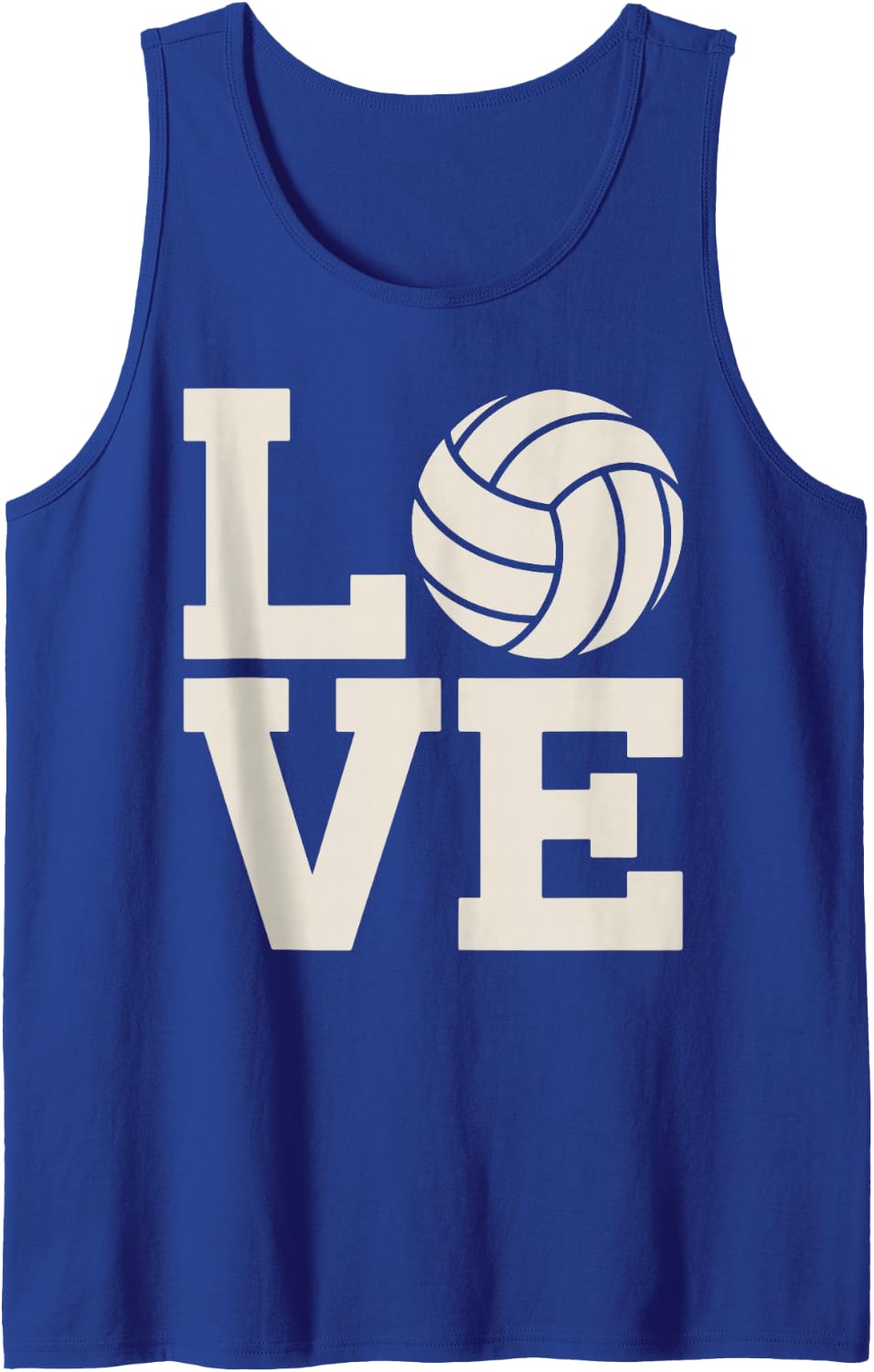 I Love Volleyball Design for Men Women Kid Coach Team Tank Top - Royal Blue
