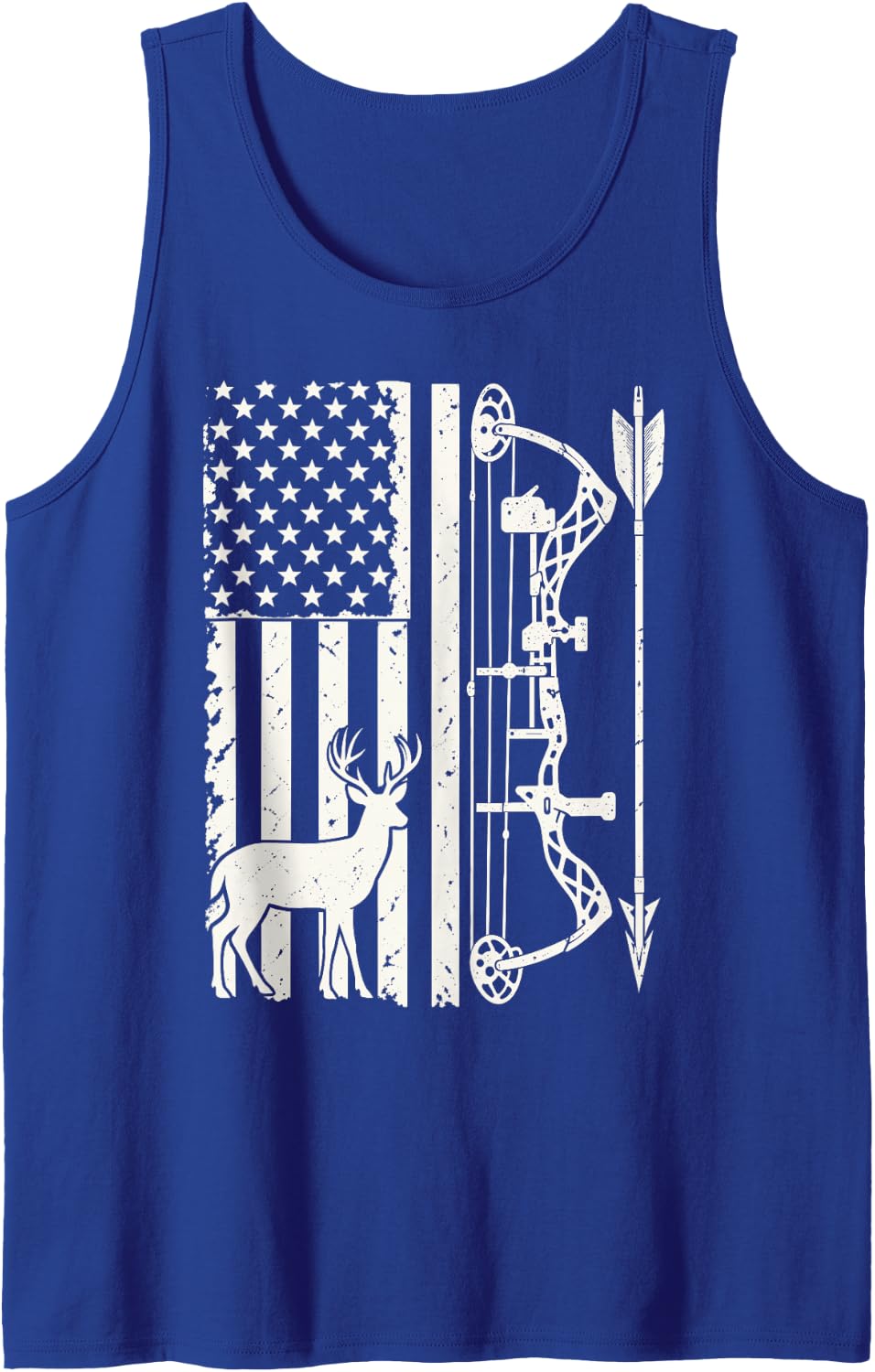 Hunting Season Sleeveless Tank Top - Royal Blue