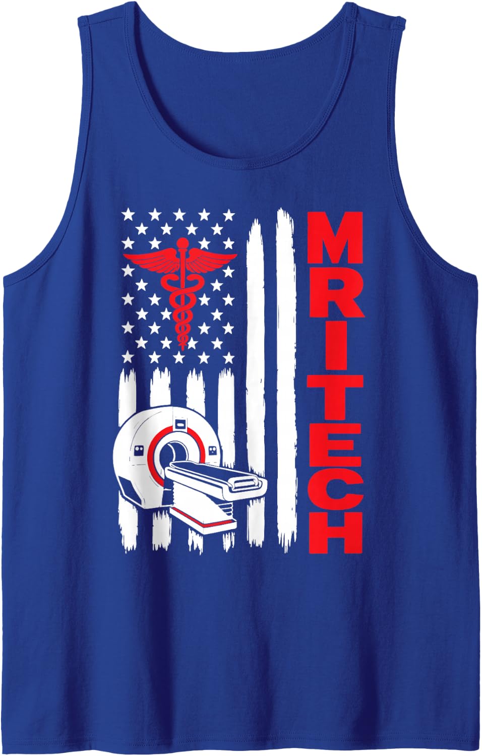 MRI Tech Radiology Sleeveless Tank Top - Royal Blue