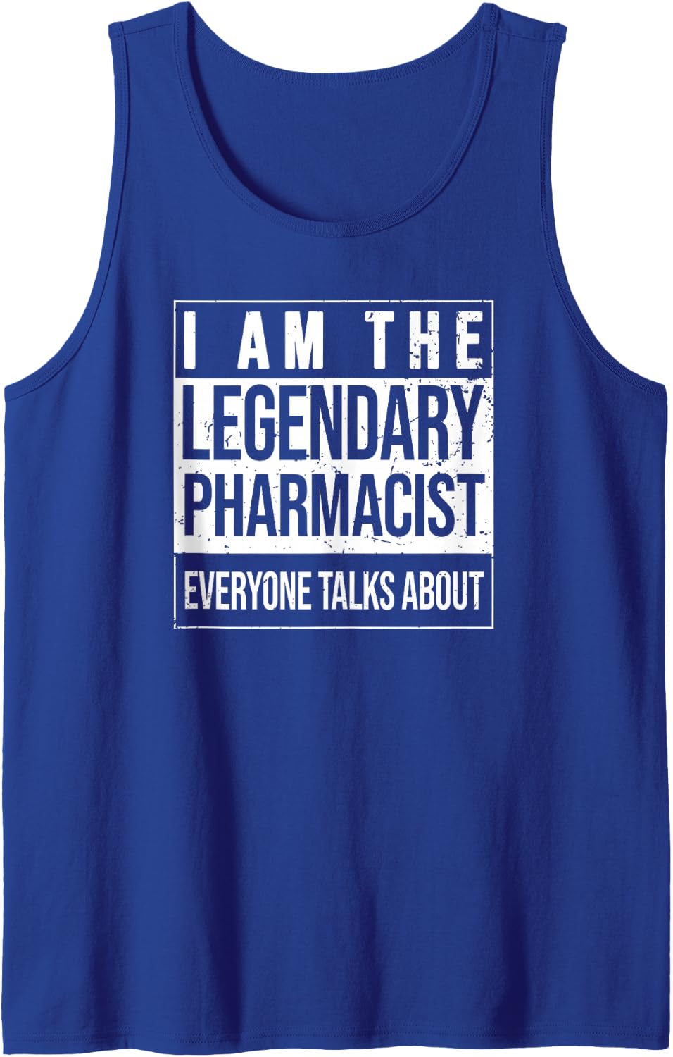 Pharmaceutical Assitstant Birthday Born Pharmacist Sleeveless Tank Top - Royal Blue