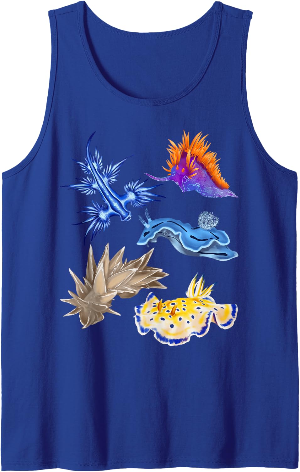 Nudibranch Oceanography Sea Slug Biologist Aquarists Sleeveless Tank Top - Royal Blue