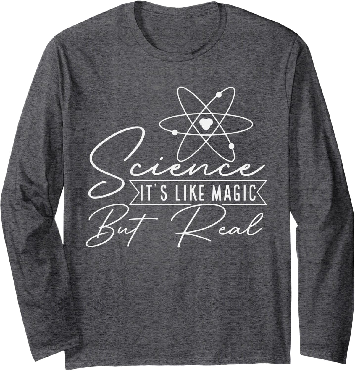 Science Nerd Teacher Pro Scientist Long Sleeve T-Shirt - Adult Unisex Dark Heather Grey