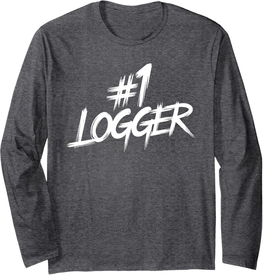 Logger Long Sleeve T-Shirt - Adult Unisex Dark Heather Grey