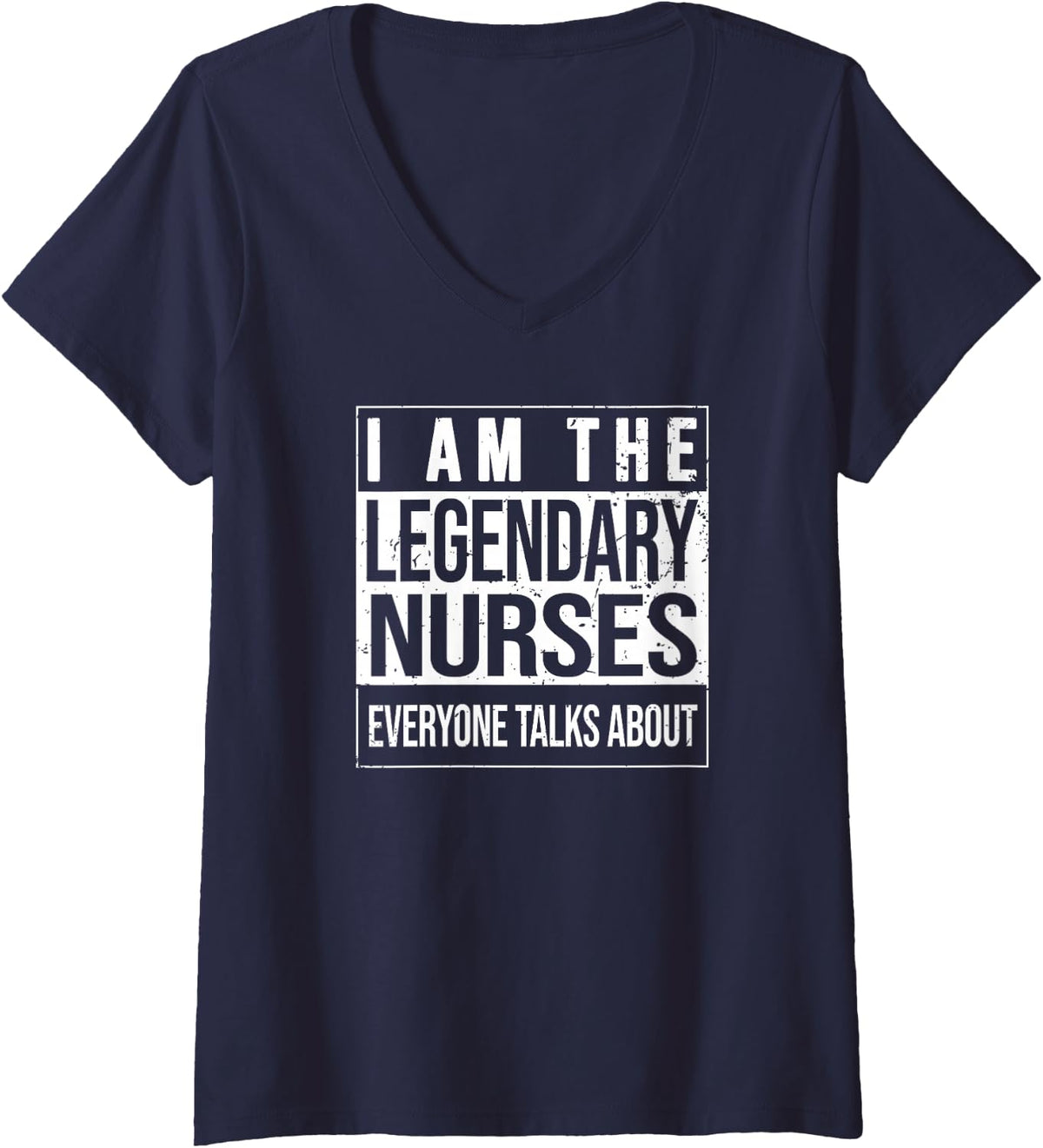 Women's Nurse-Practitioner Birthday Born Nurses V-Neck T-Shirt - Navy Blue