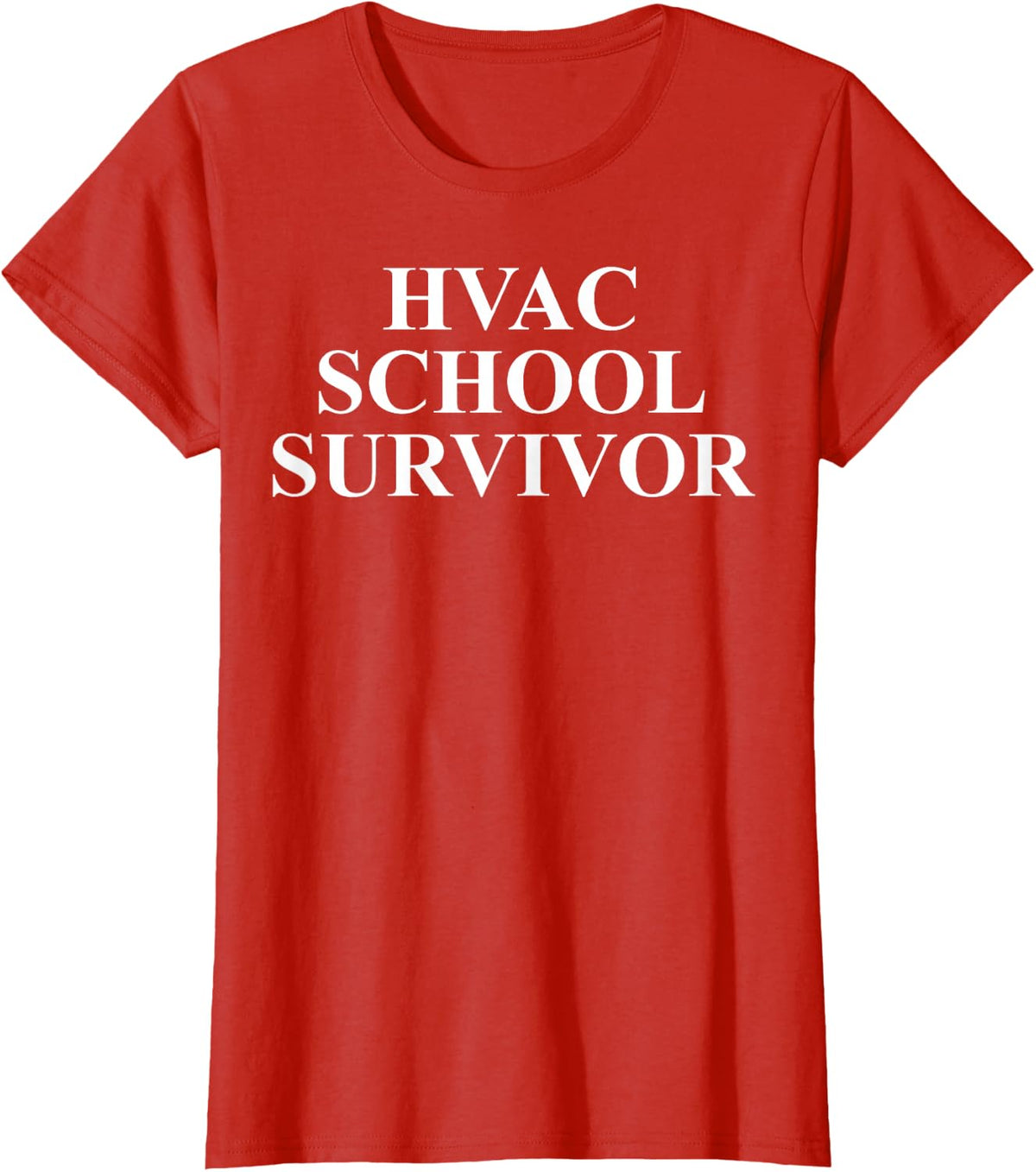 Hvac Student Graduation Apparel - Funny Techs Design T-Shirt - Red