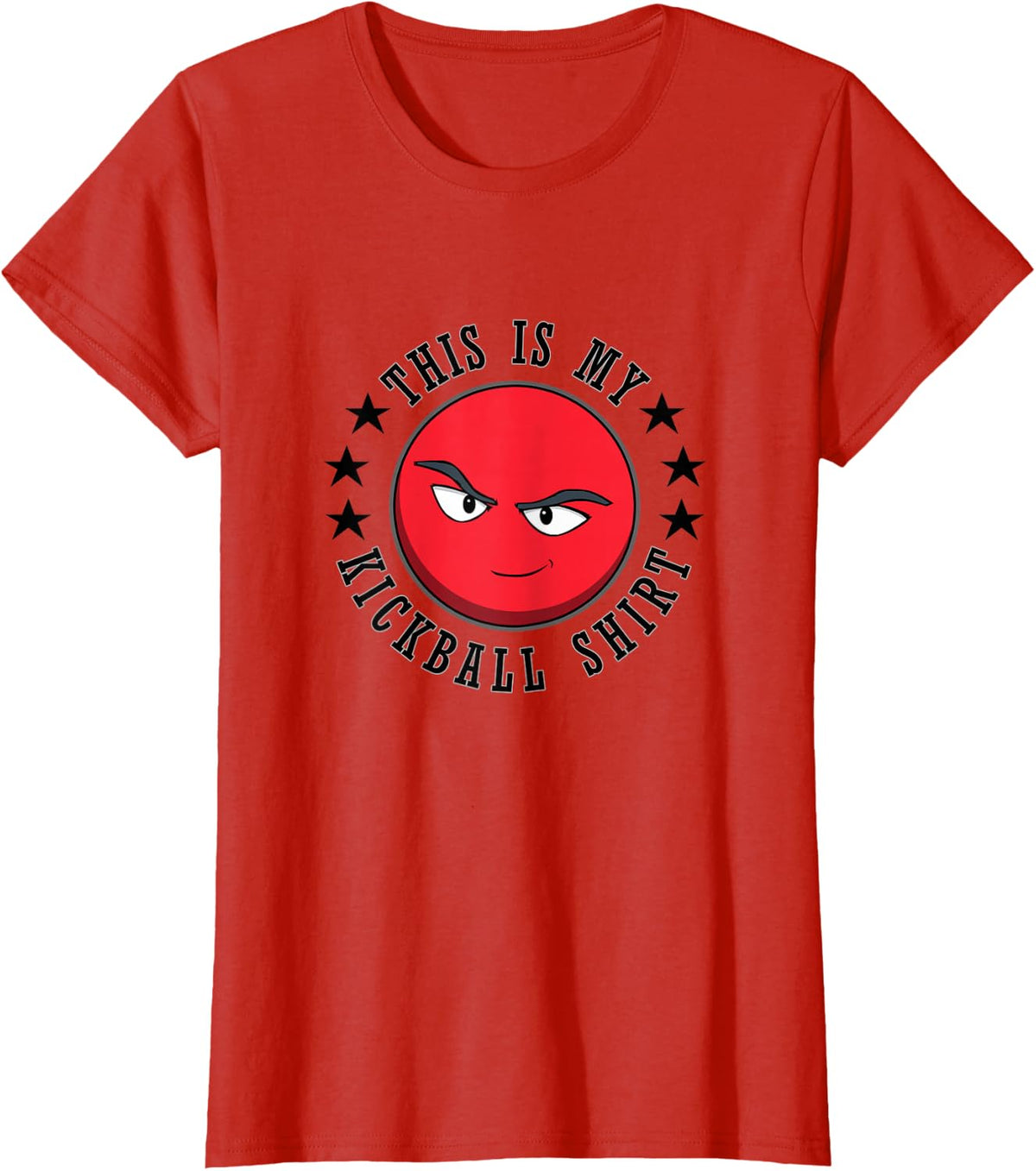 Kickball Fun Design for a Kickball Player T-Shirt - Red