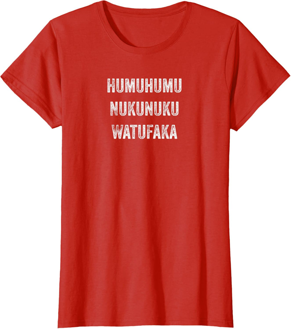 Humuhumu Nukunuku Watufaka T-Shirt - Red