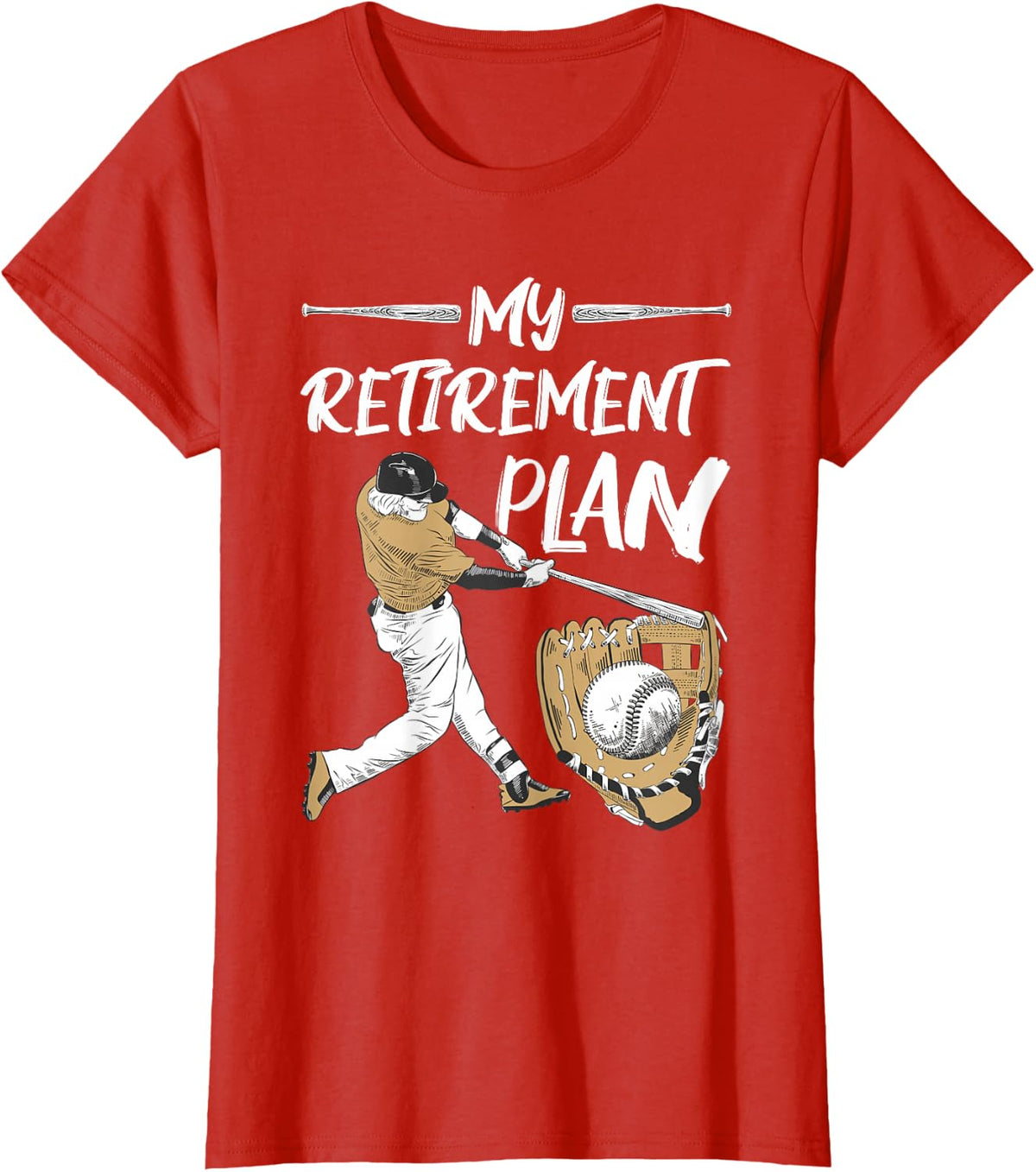 Baseball - Retirement Gifts T-Shirt - Red