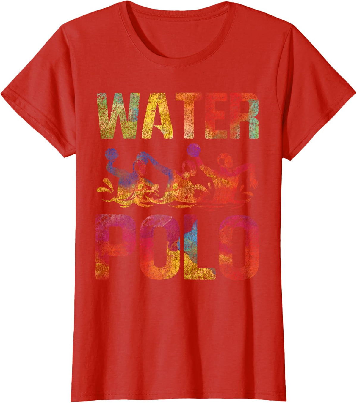 Water Polo Watercolor Water Polo T-Shirt - Red