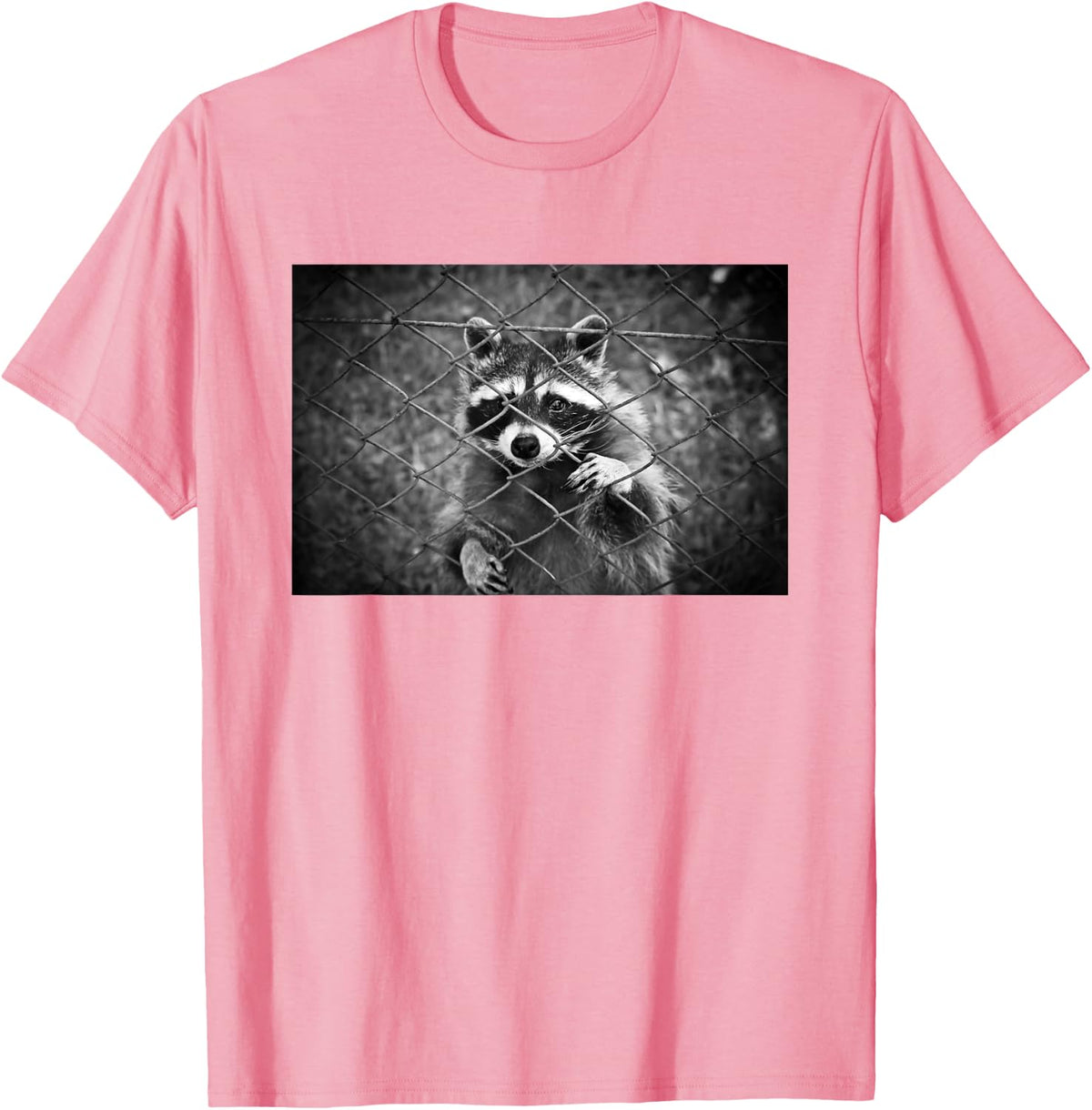 Cute Raccoon, Trash Panda, Funny Raccoon Lover Design T-Shirt - Pink