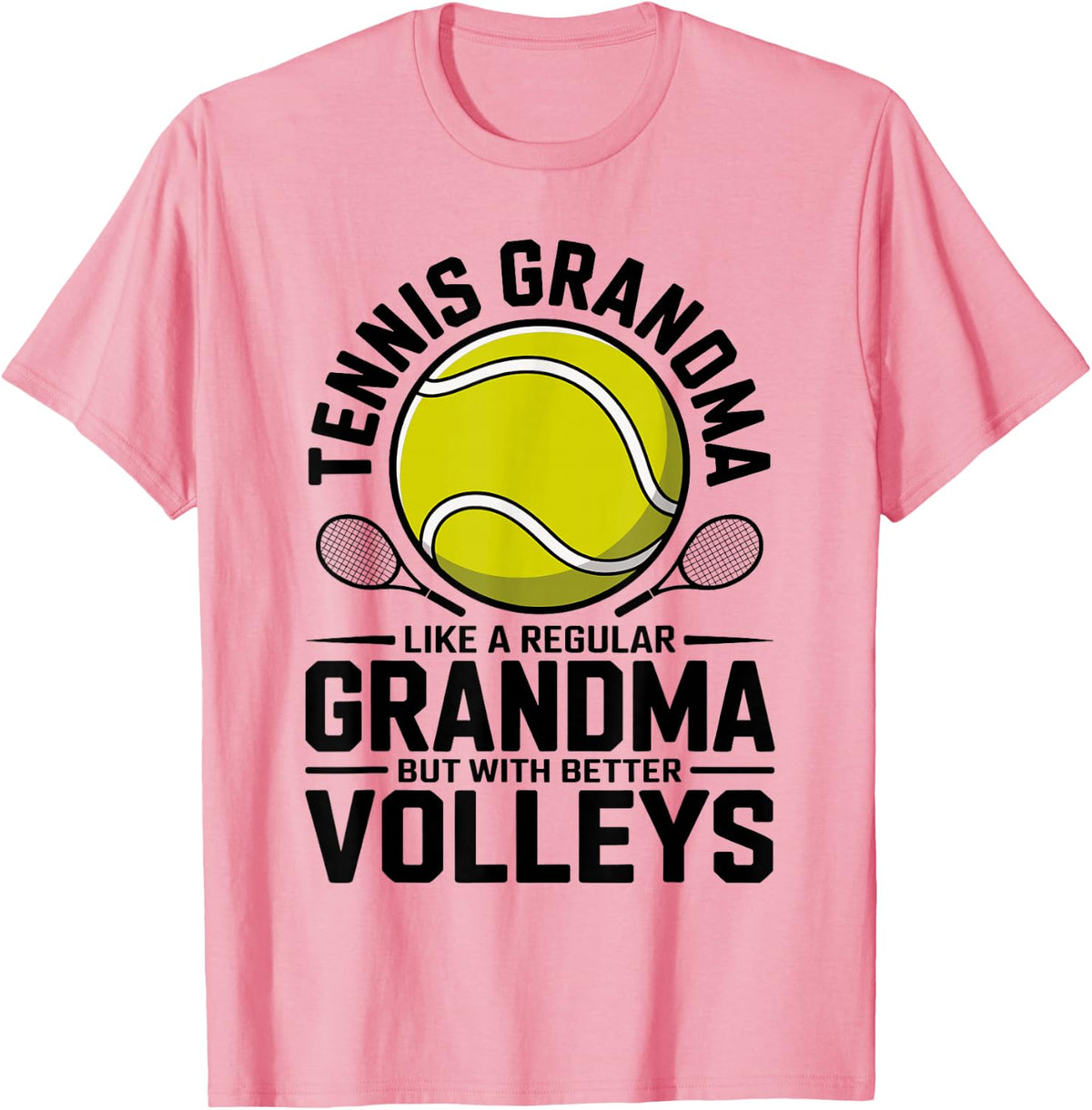 Tennis Grandma Like A Regular Grandma T-Shirt - Pink
