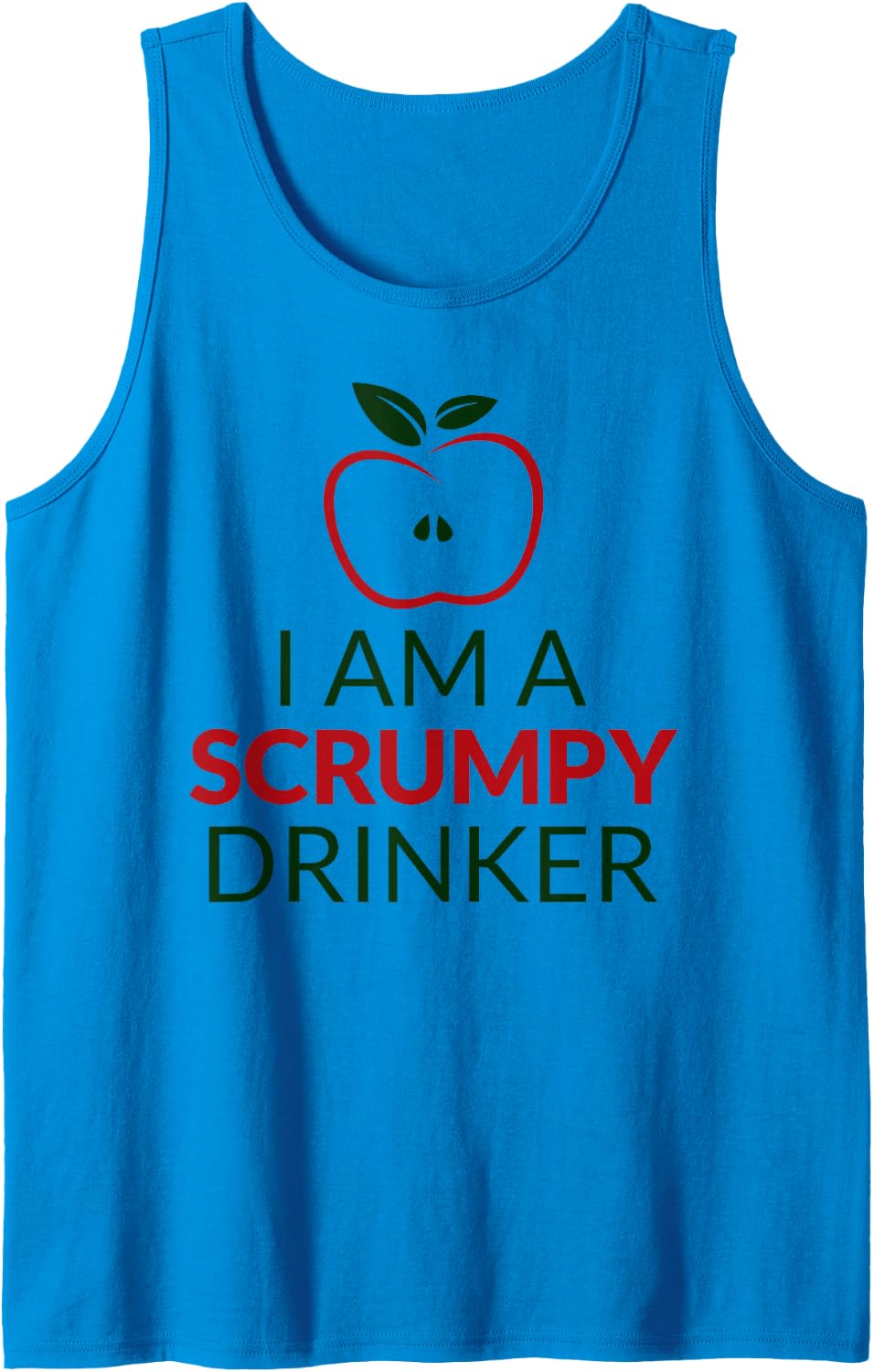 I am a Scrumpy Drinker - Funny Farmhouse Cider Lover Design Sleeveless Tank Top - Sapphire Blue