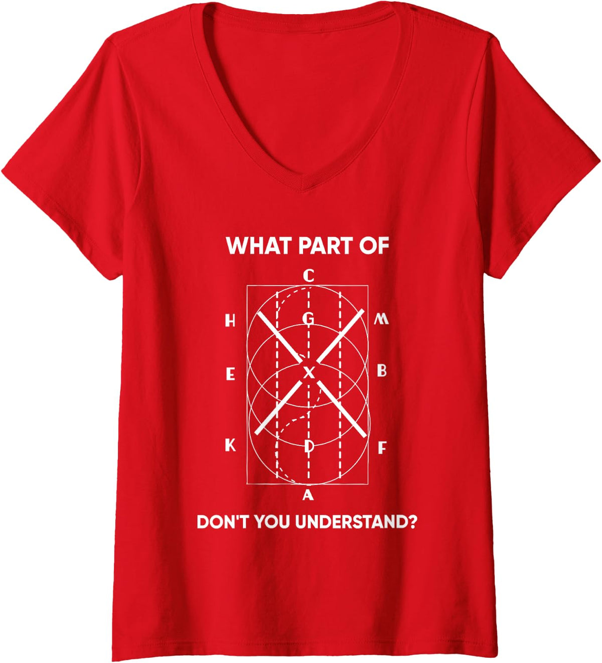 Womens Funny Dressage Riding Horse What Part Don't You Understand? V-Neck T-Shirt - Red