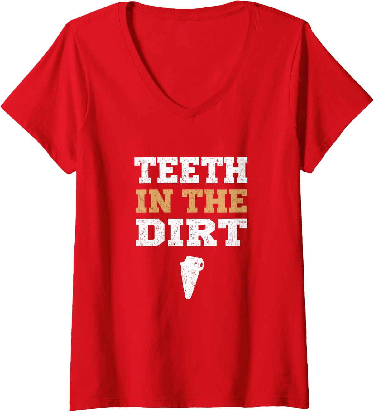 Women's Heavy Equipment Operator V-Neck T-Shirt - Red