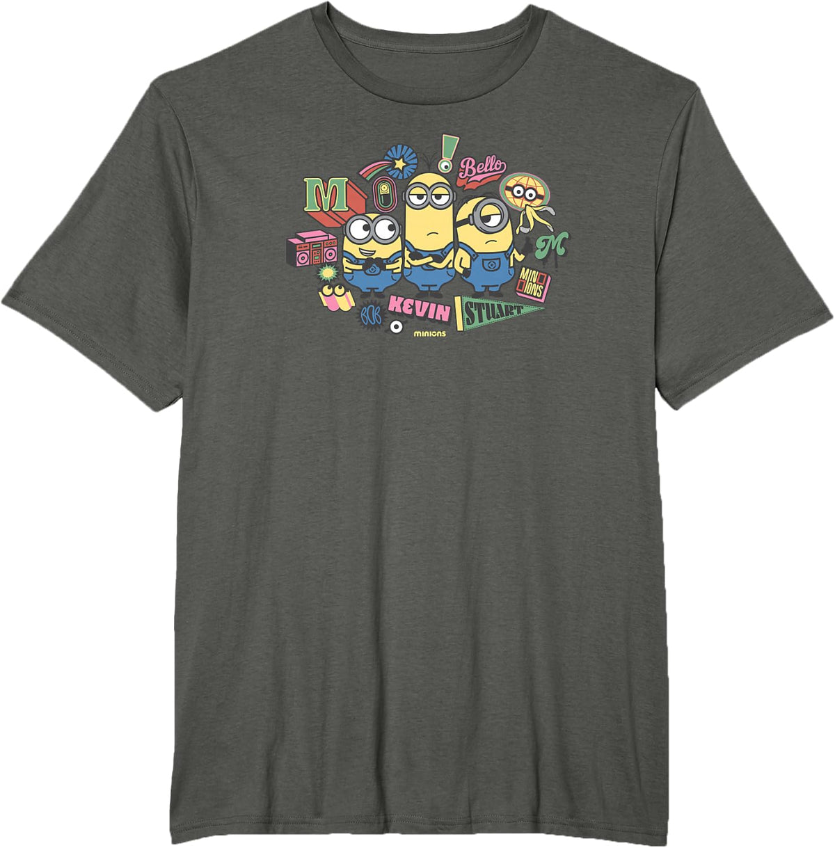 Minions Back to School Spirit T-Shirt - Asphalt Grey