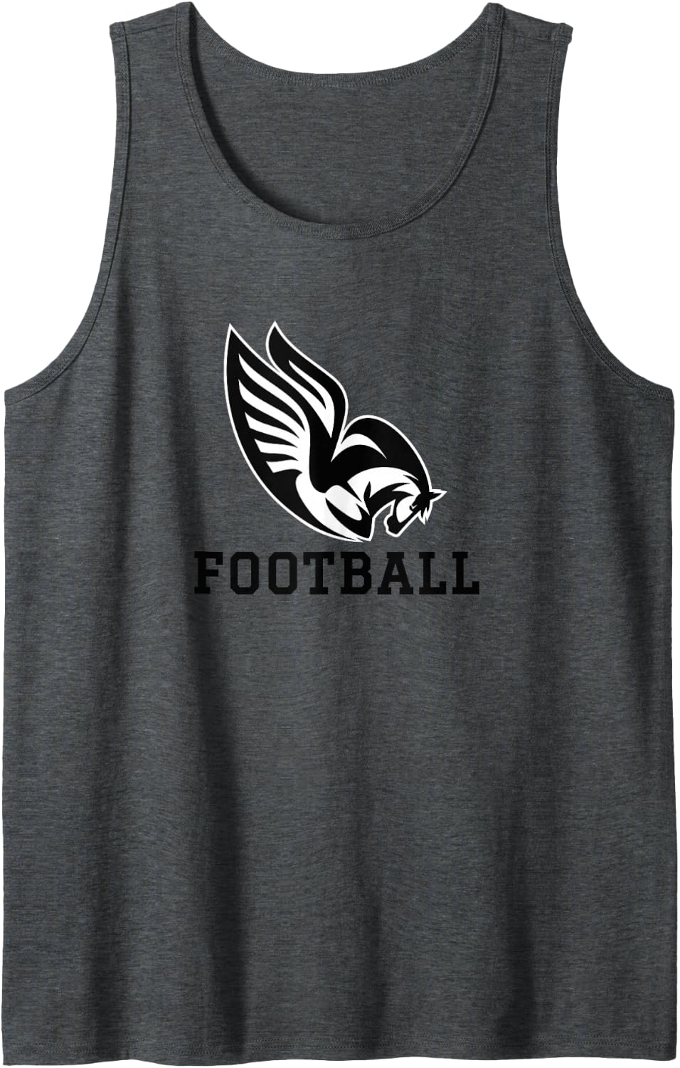 Columbus Alternative Logo Football Sleeveless Tank Top - Dark Heather Grey