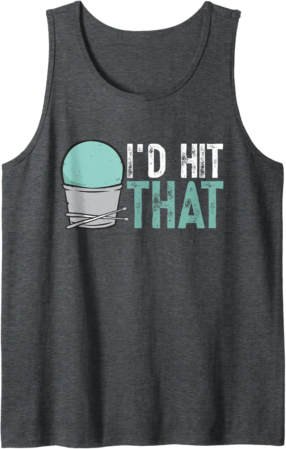 Cardio Drumming Gym Fitness Class Workout Tank Top - Dark Heather Grey