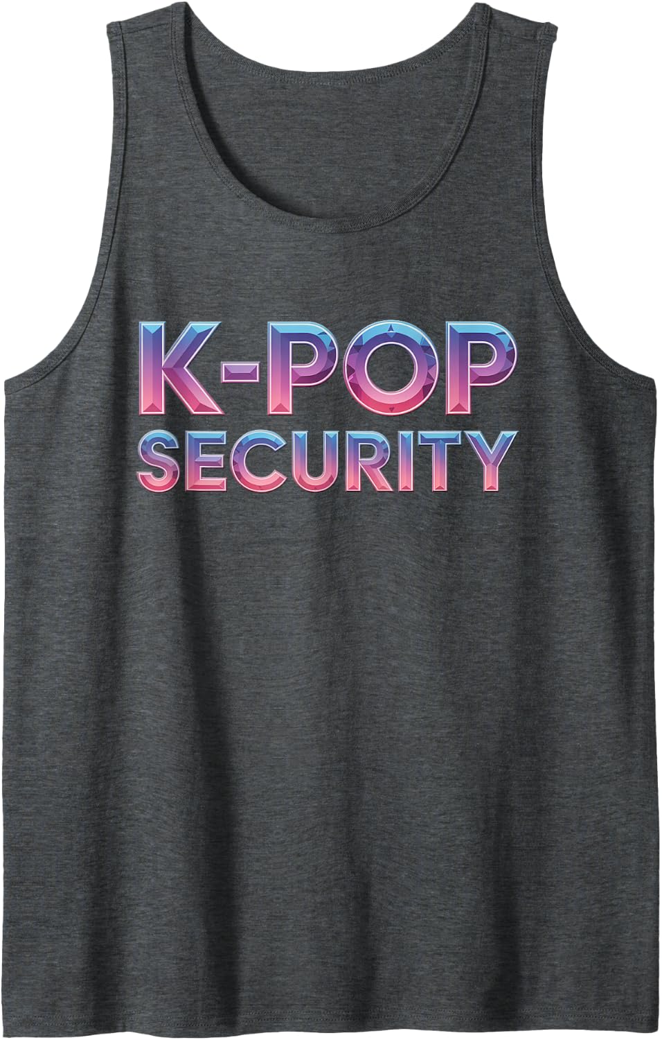 K Pop Security K-Pop Security Tank Top - Dark Heather Grey