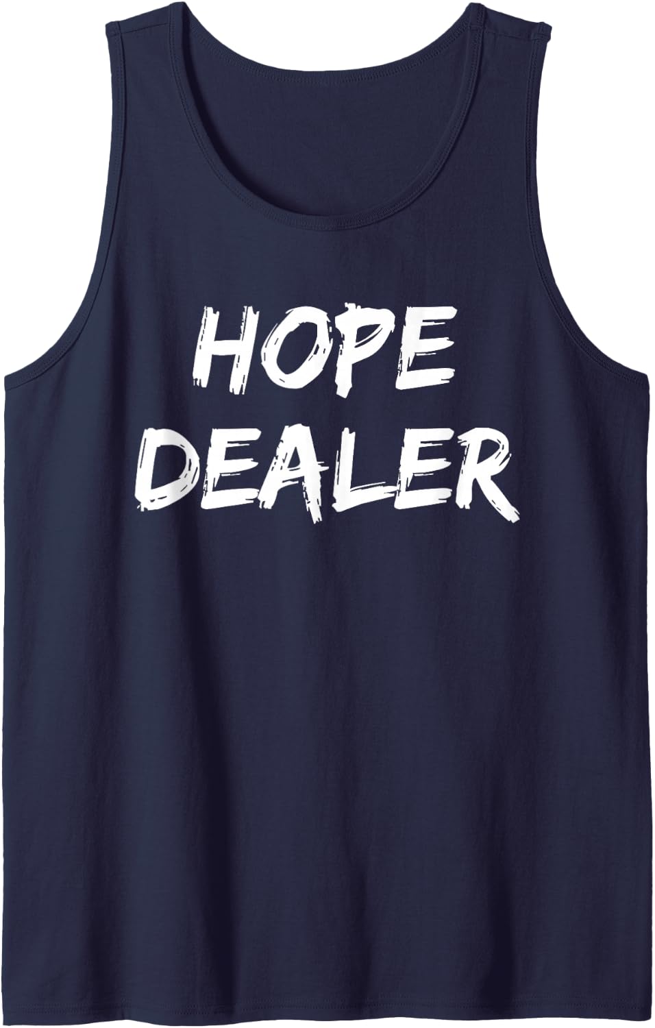Motivational Hope Dealer Tank Top - Navy Blue