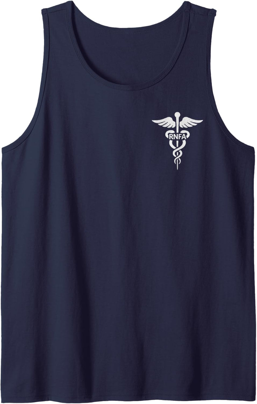 Men's RNFA Registered Nurse First Assistant Medical Symbol Sleeveless Tank Top - Navy Blue
