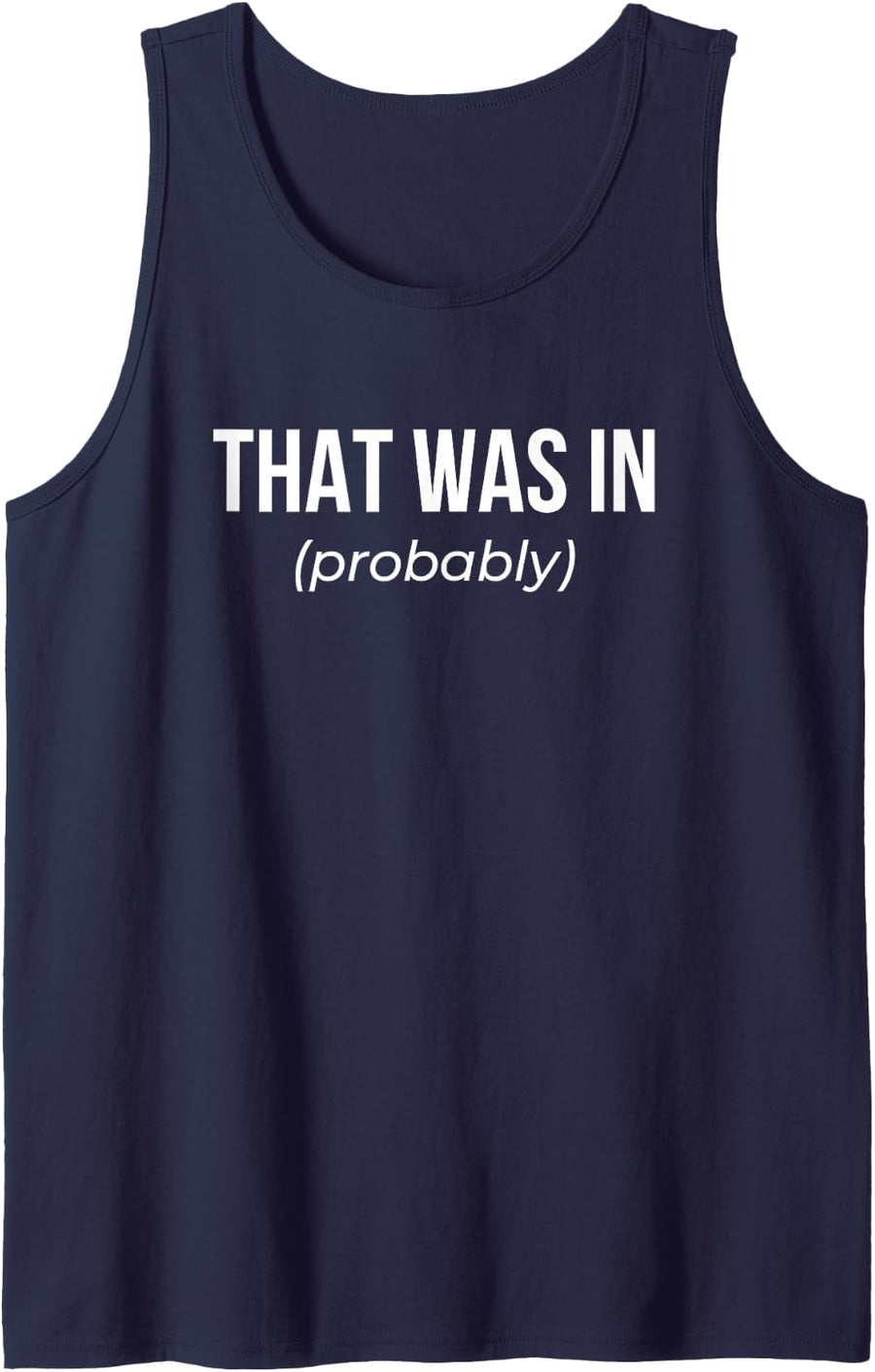 Volleyball Line Judge that was in Funny Tank Top - Navy Blue