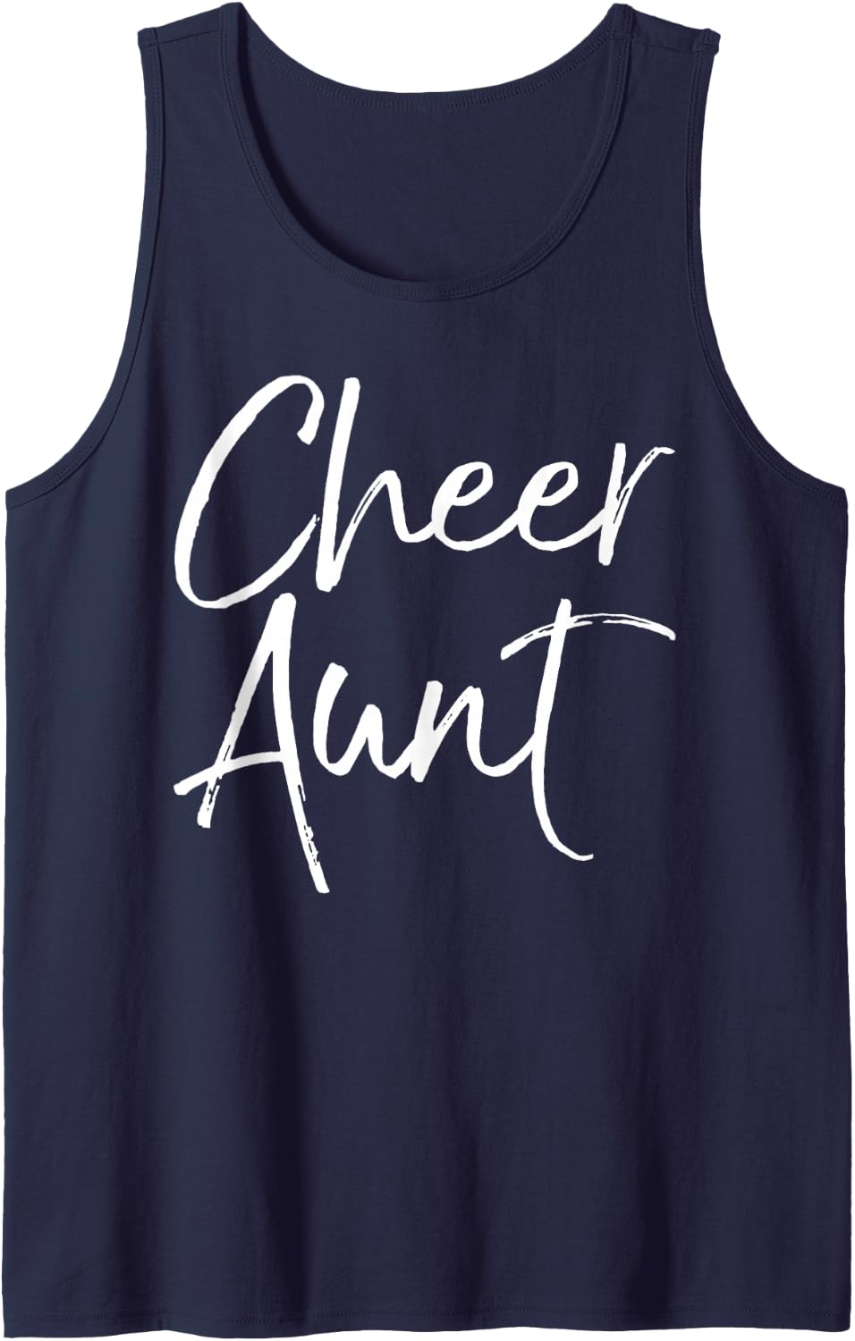 Cheerleading Comp Gift for Auntie Competition Cheer Aunt Tank Top - Navy Blue