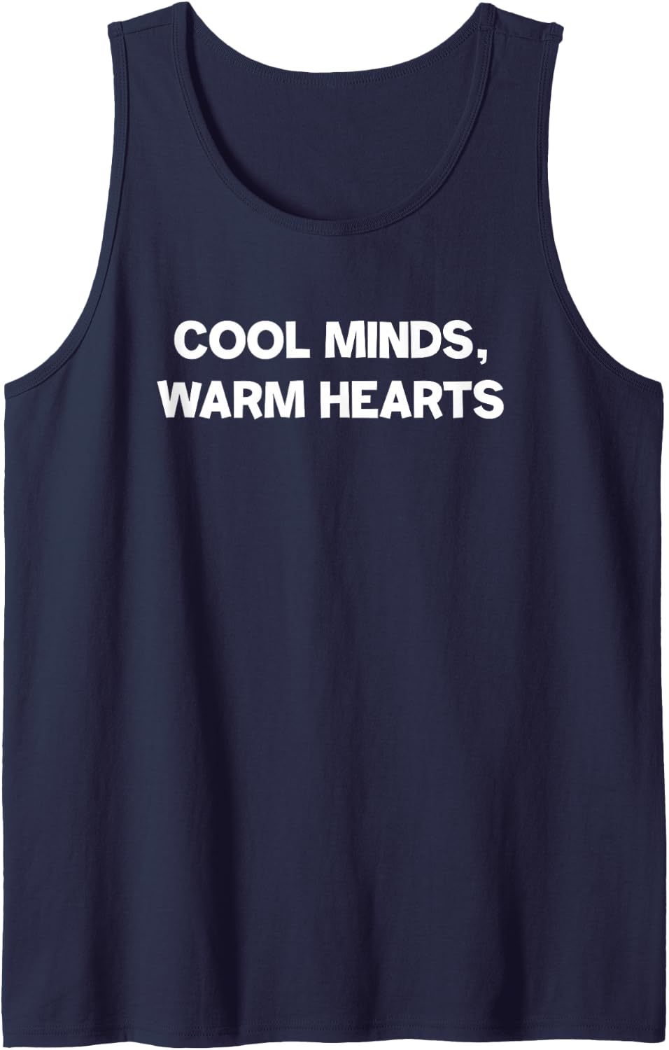 HVAC Tech: Cool Minds, Warm Hearts Sleeveless Tank Top - Navy Blue