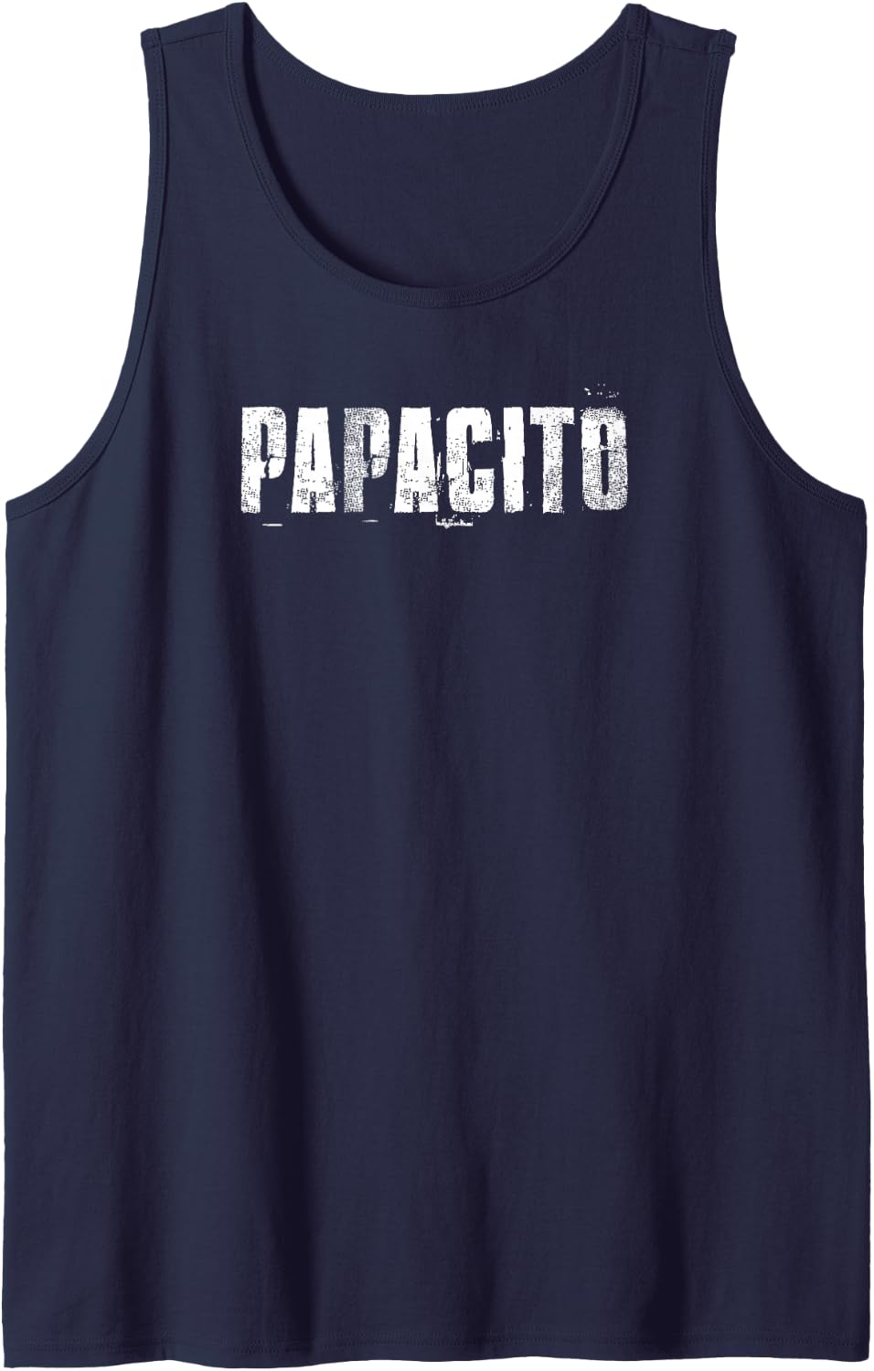 Papacito Spanish Mexico Latino Father's Day Tank Top - Navy Blue