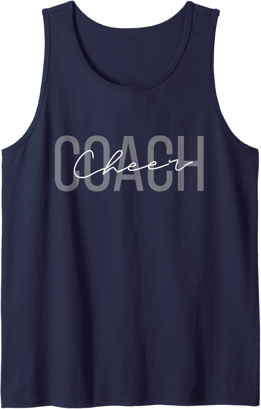 Cheer Coach Cheerleading Tank Top - Navy Blue