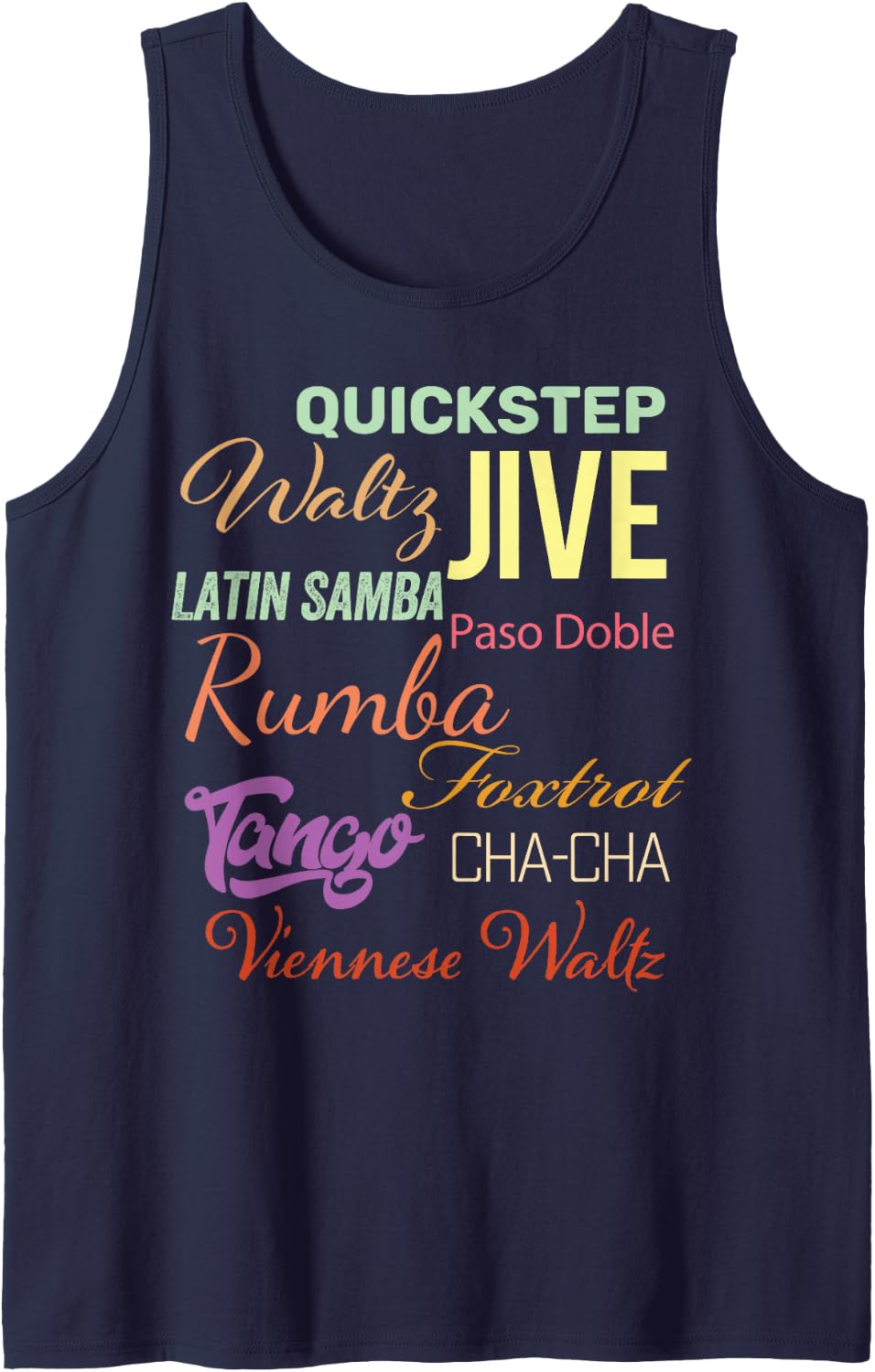 Ballroom Dancer Pun Gift Tank Top - Navy Blue