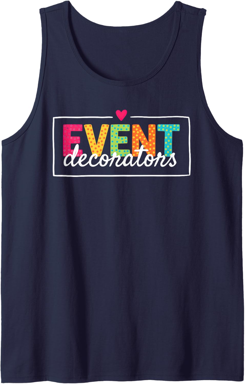 Event Decorator Party Stylist Designer Decorating Styling Sleeveless Tank Top - Navy Blue