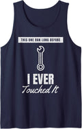 Auto Mechanic Learned By Hand Auto Repair Car Mechanic Tank Top - Navy Blue