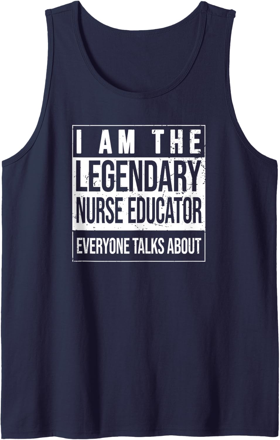 School-Nurse Birthday Born Nurse-Educator Sleeveless Tank Top - Navy Blue