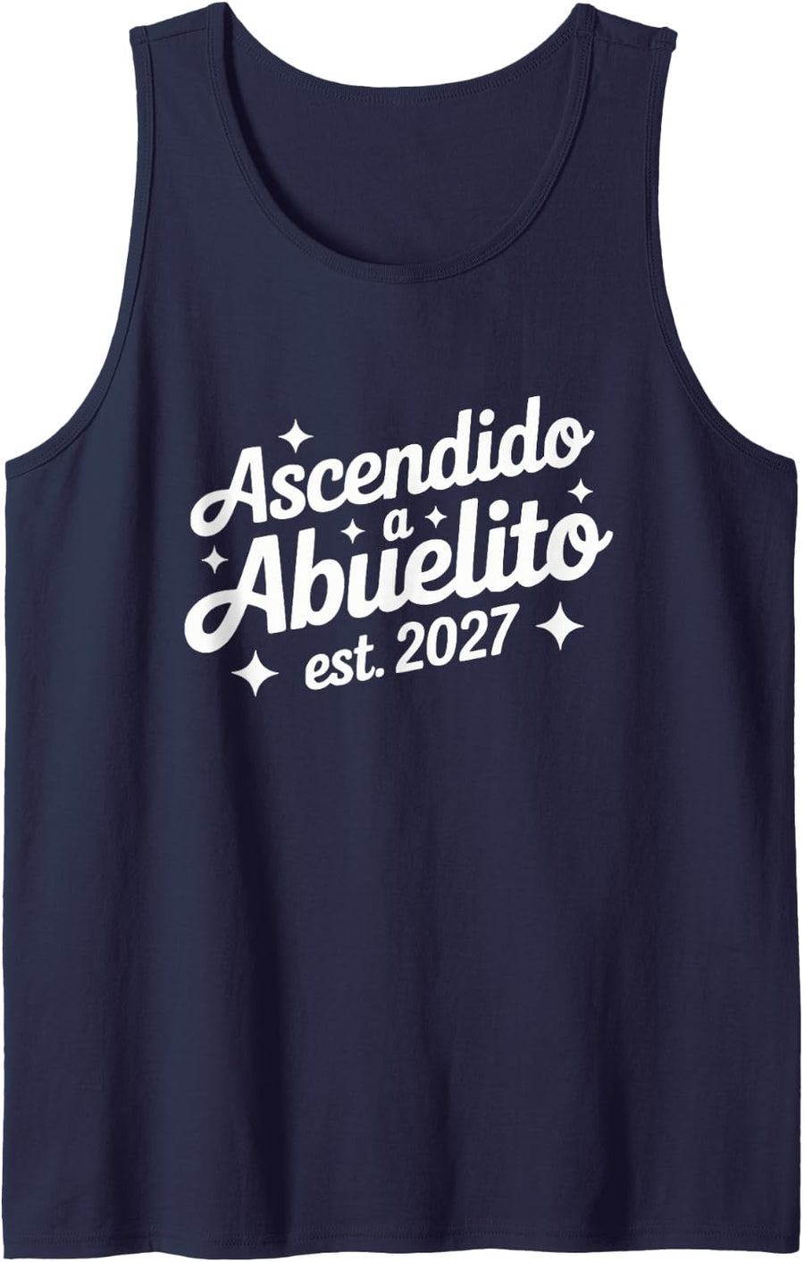 Men's Nuevo Abuelito 2027 Ascendido Anuncio Embarazo Kid Tank Top - Navy Blue