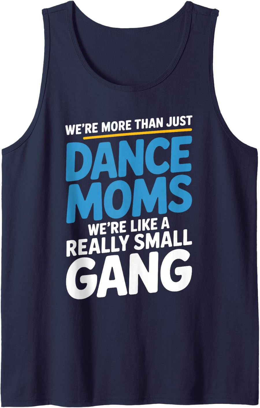 Cute Dance Mom Art for Women Girls Mom Dance Lover Dance Mom Sleeveless Tank Top - Navy Blue