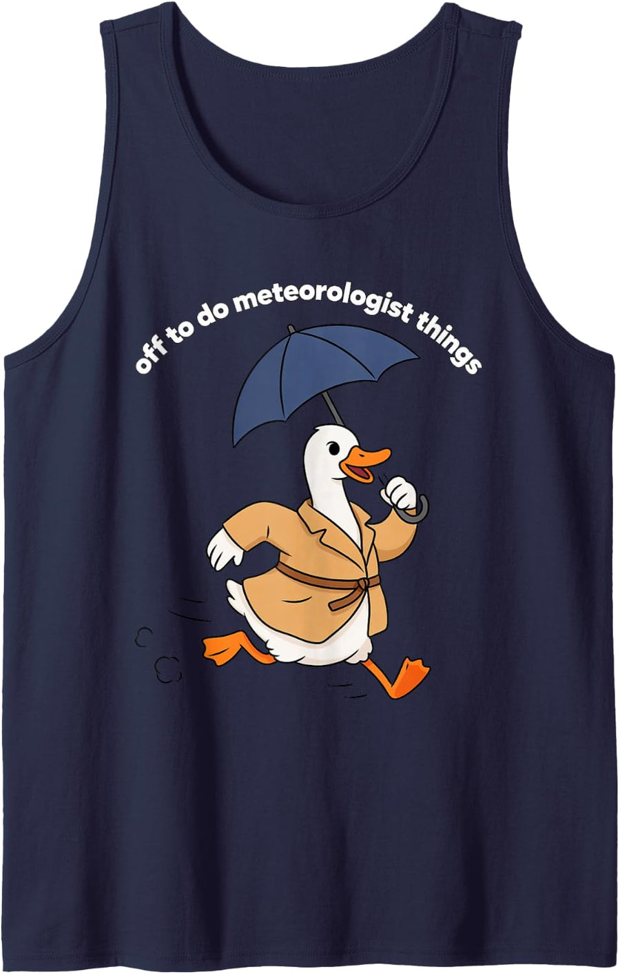 Meteorologist Weather Forecaster Weatherman Weatherwoman Tank Top - Navy Blue