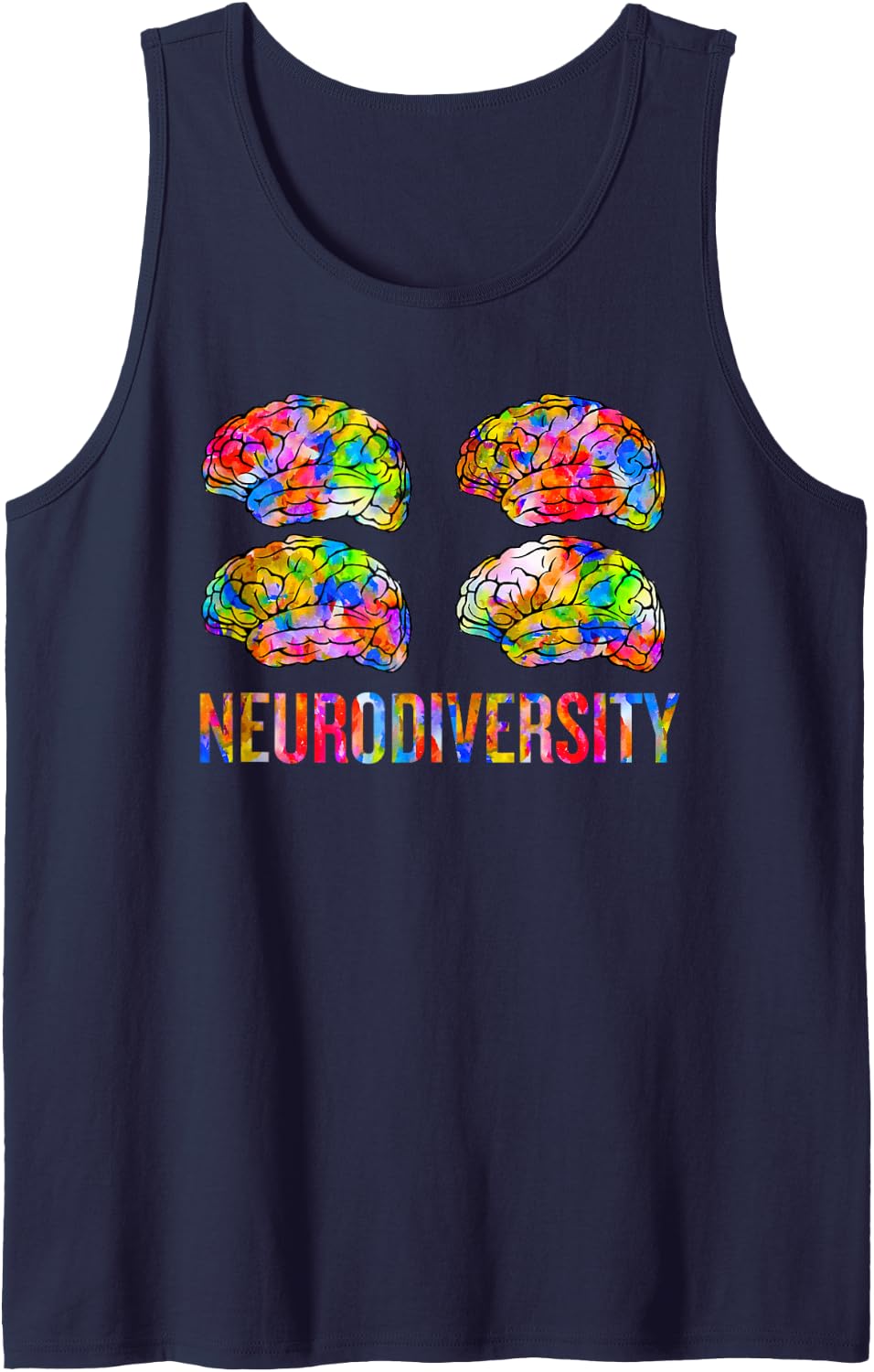 Neurodiversity Tank Top - Navy Blue