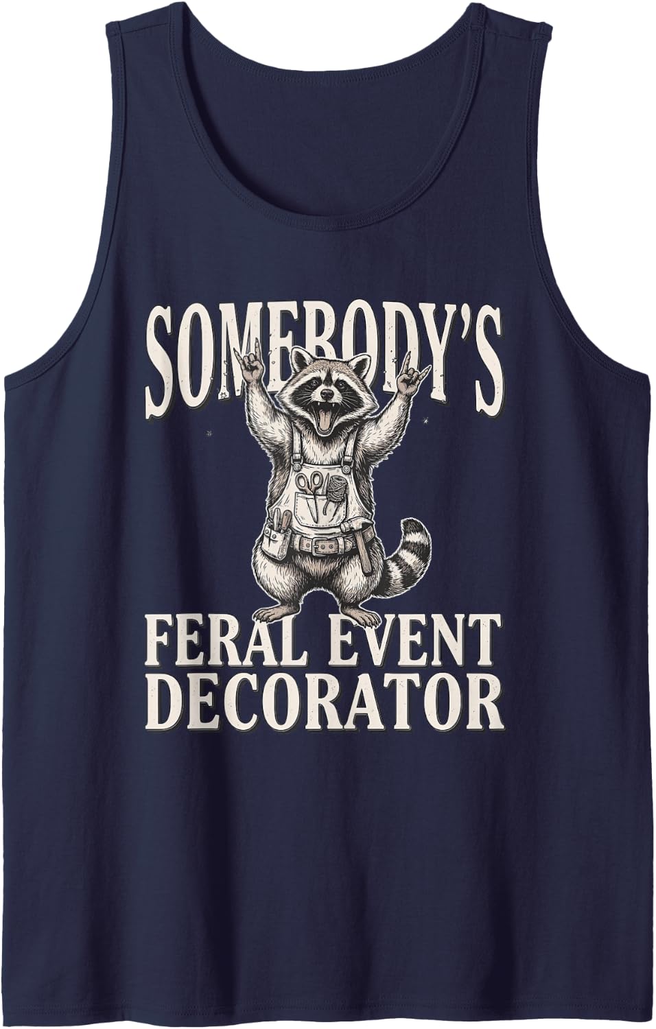 Event Decorator Party Stylist Decorating Event Designer Sleeveless Tank Top - Navy Blue
