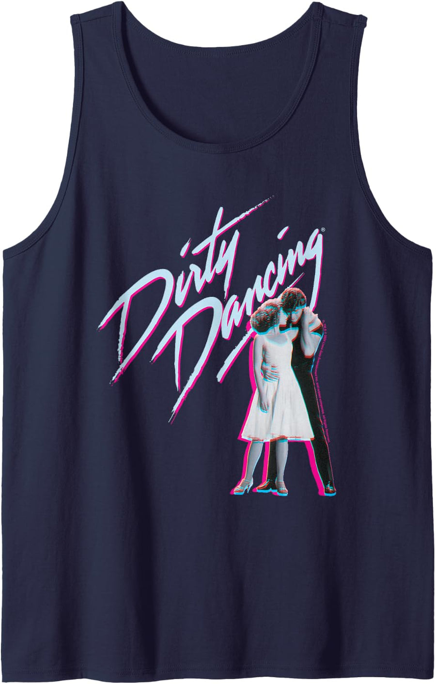 Dirty Dancing Classic Film Poster Art Tank Top - Navy Blue