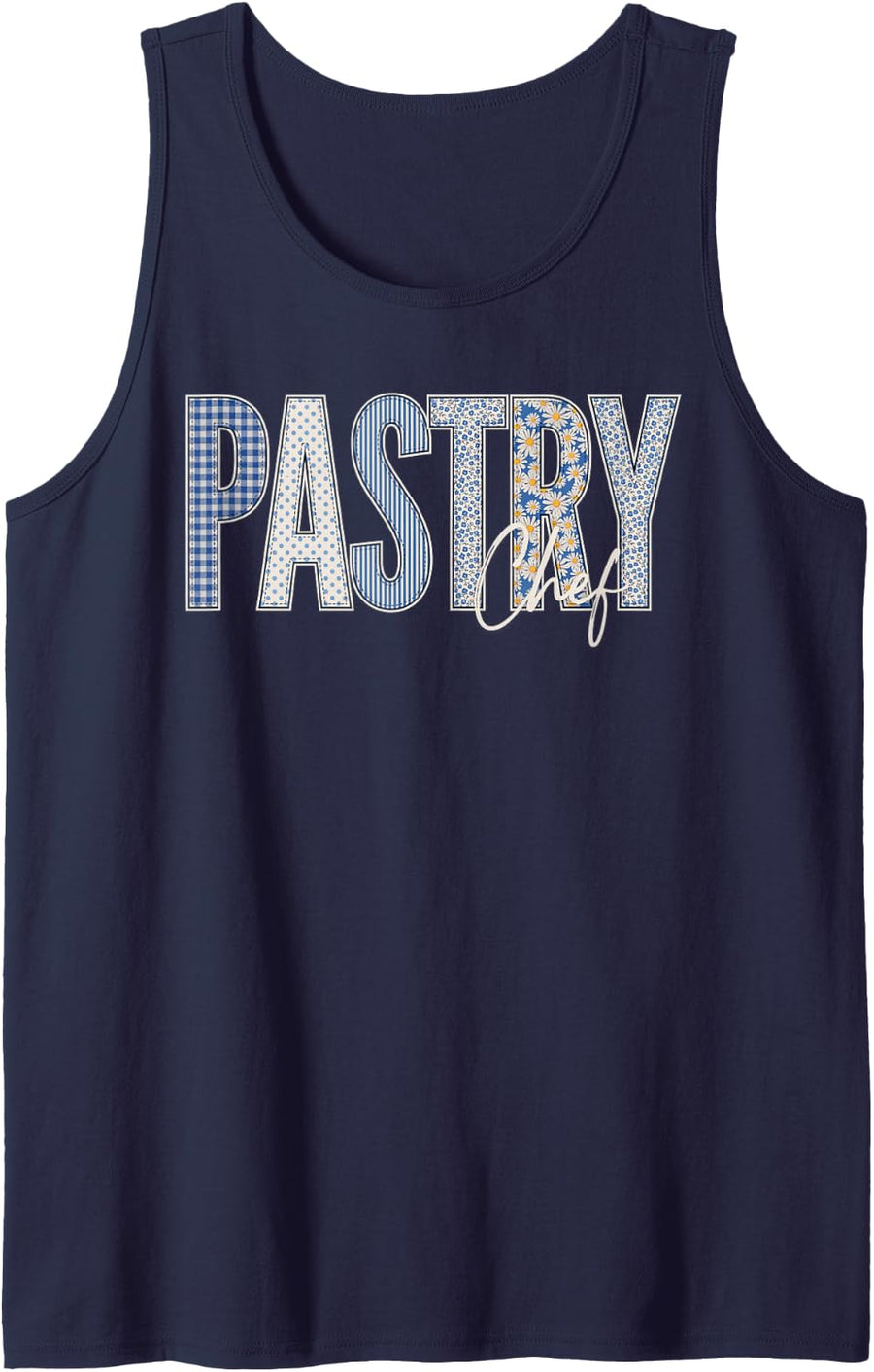 Pastry Chef Patissier Pastry Cook Patissiere Arts Sleeveless Tank Top - Navy Blue