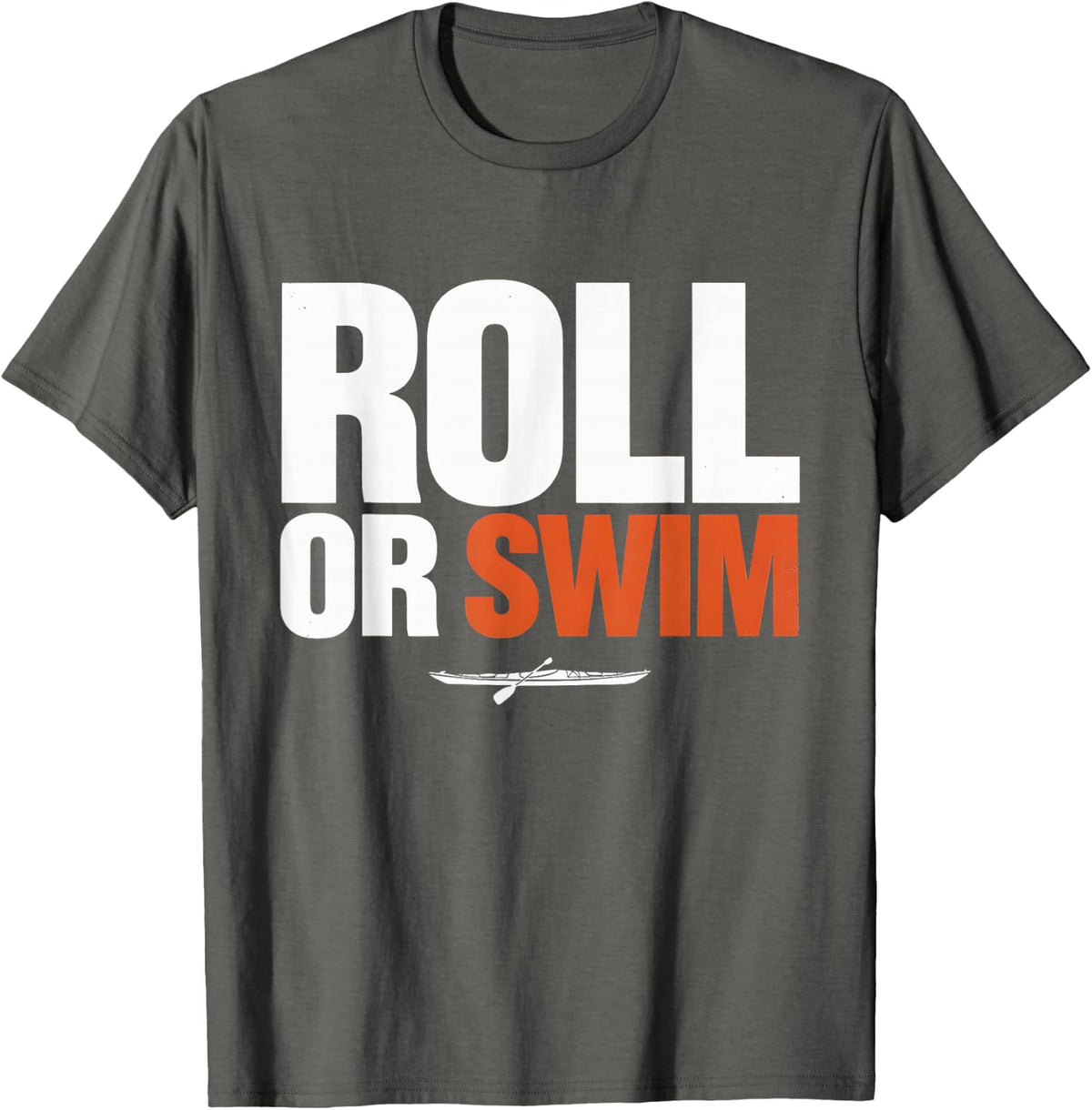 Kayaker Kayaking T-Shirt - Asphalt Grey