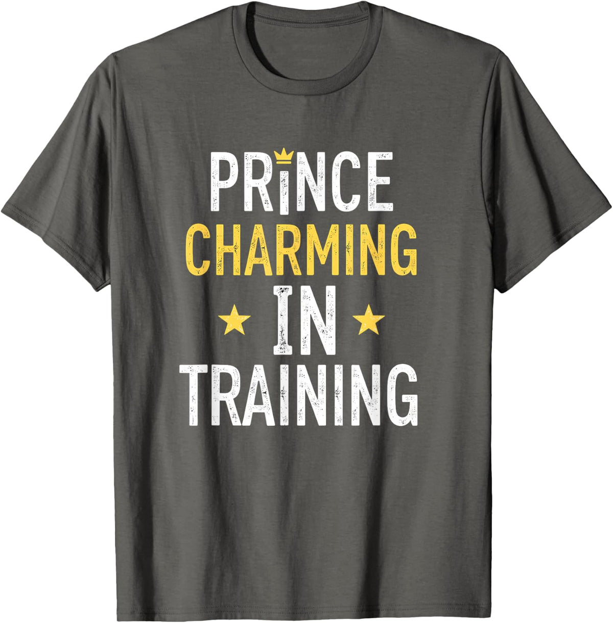 Prince Charming in Training Halloween T-Shirt - Asphalt Grey